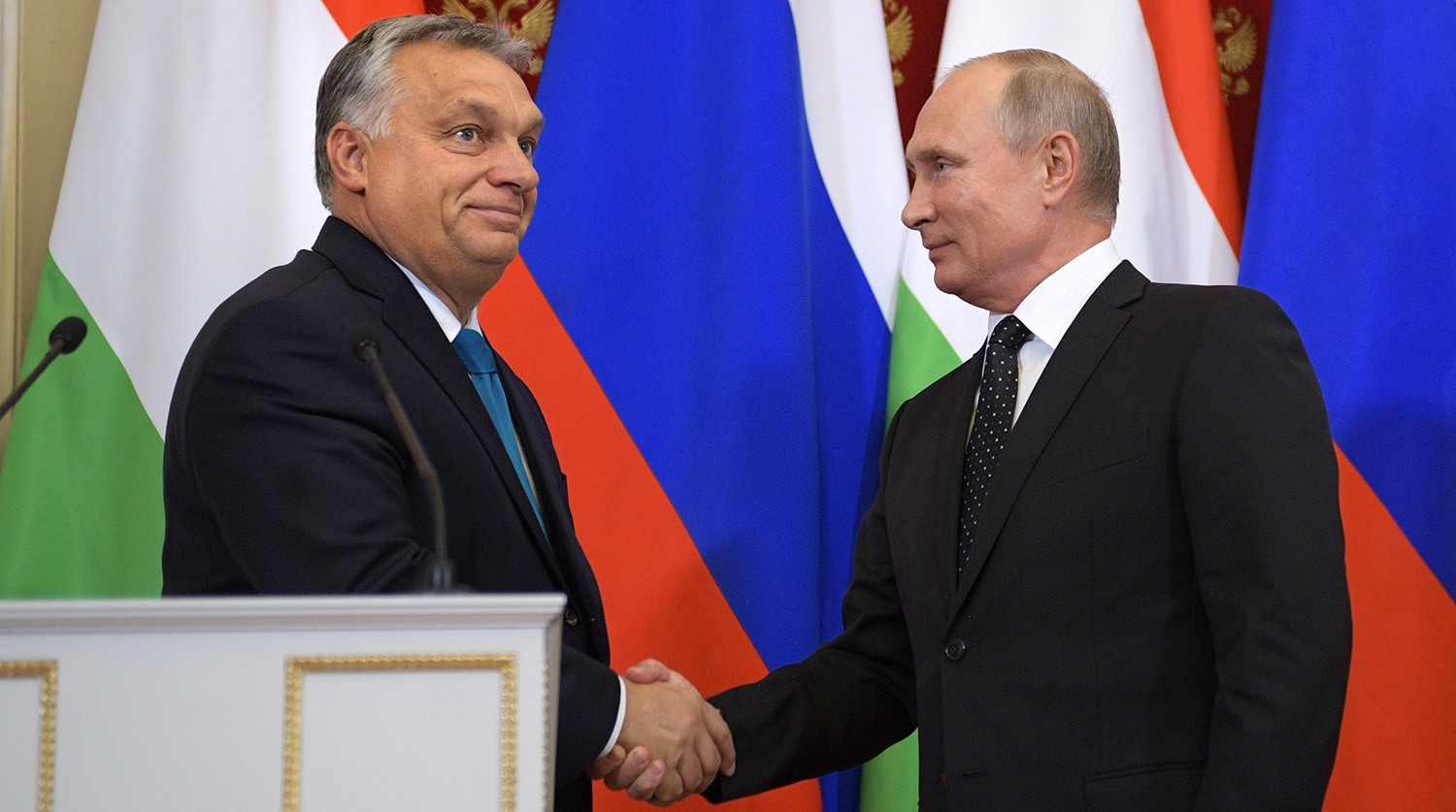 Виктор Орбан на встрече с Владимиром Путиным