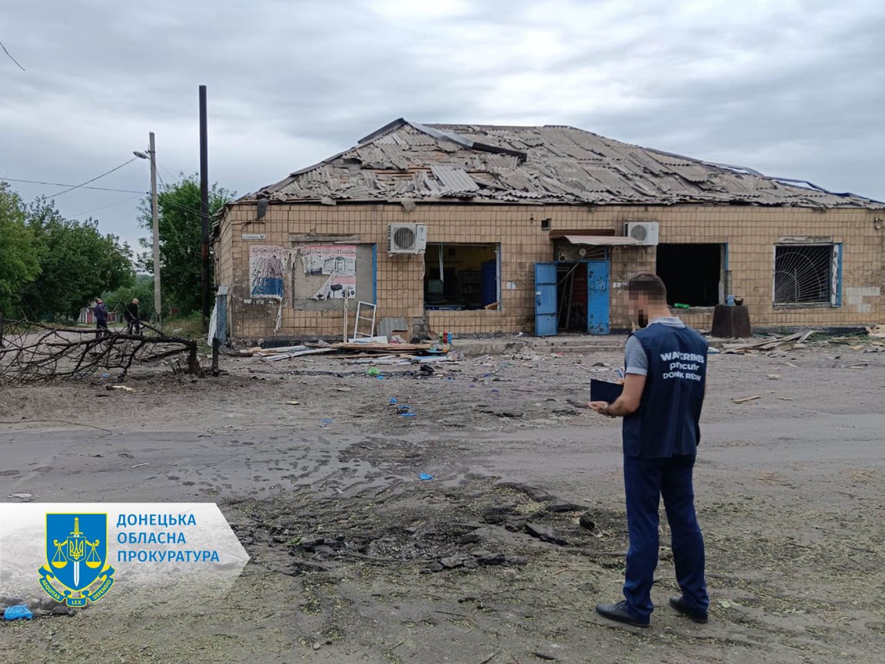 Последствия удара по Селидово в Донецкой области
