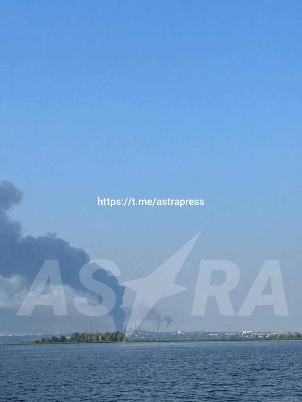 Пожар в районе Сызранского НПЗ